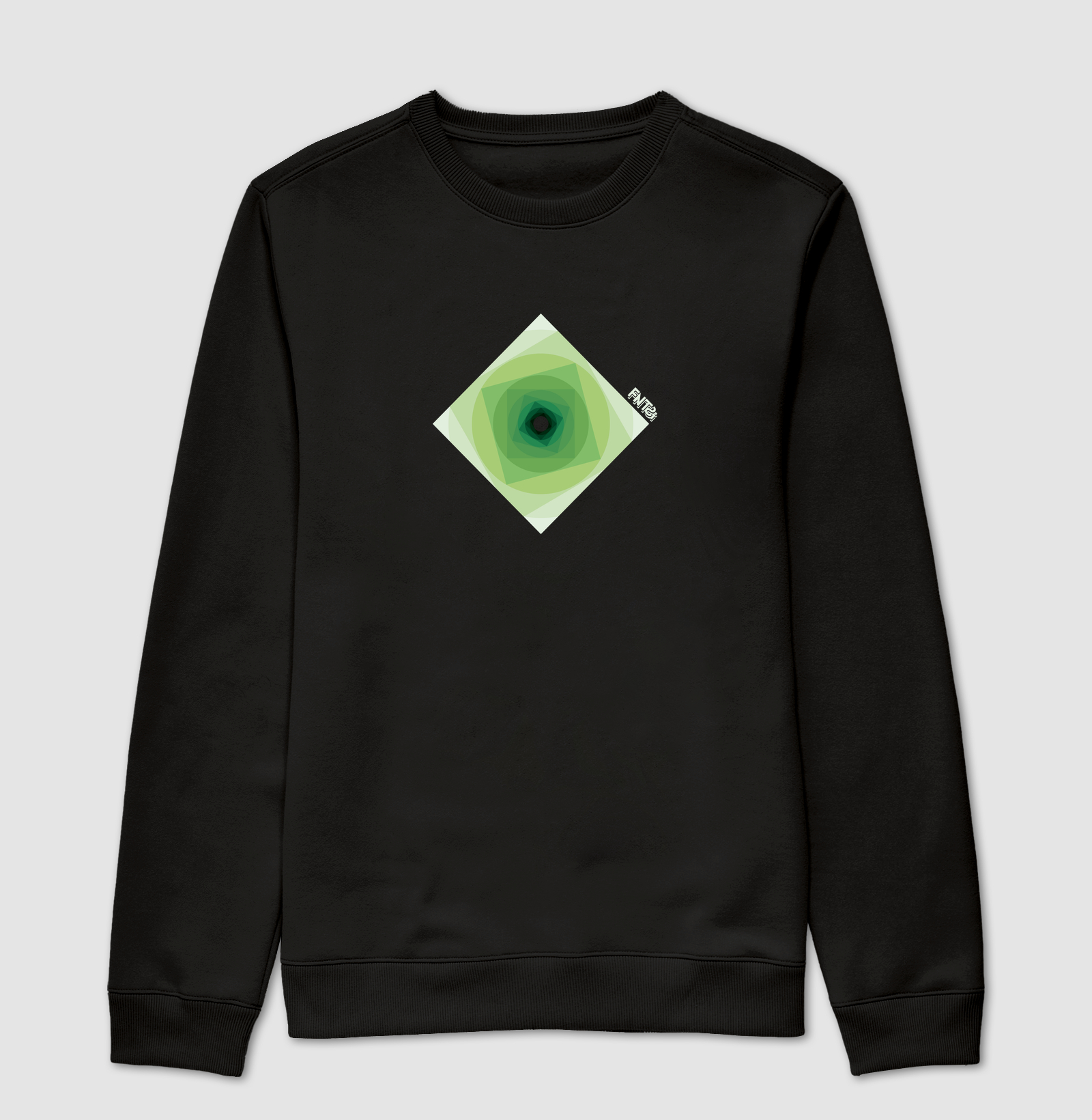 MOLETOM SUÉTER SLIM "INFINITA FANTASIA" / VERDE MINIMAL