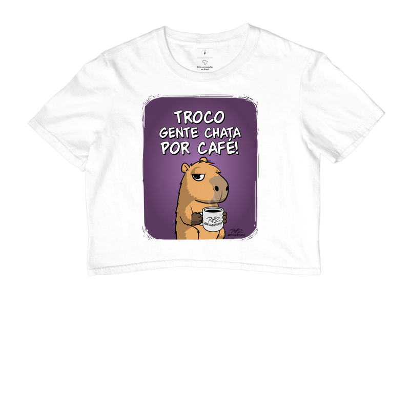 Camiseta Capivara Troco por Café - Imagem 3