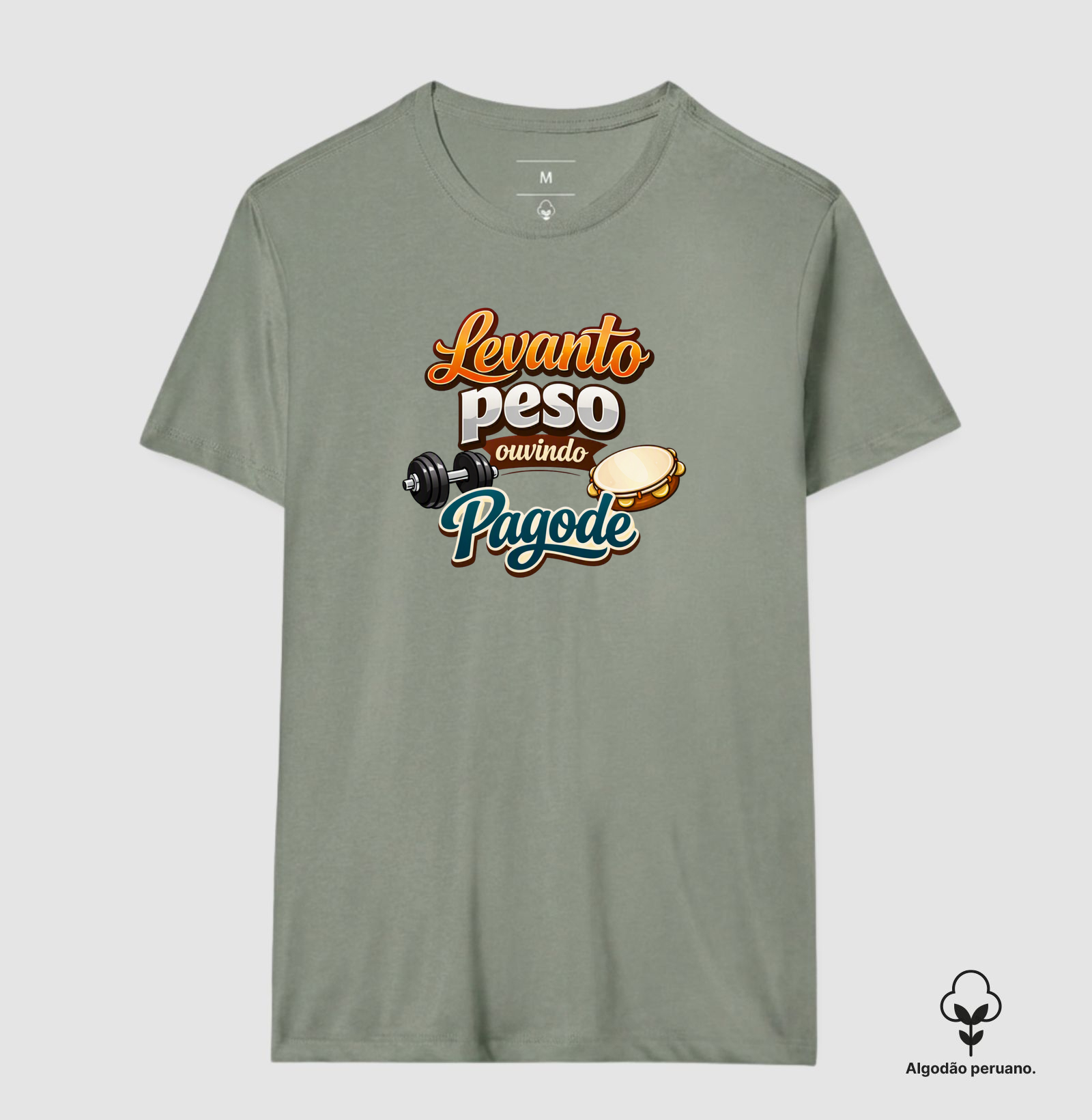 camiseta levanto peso ouvindo pagode - Imagem 6