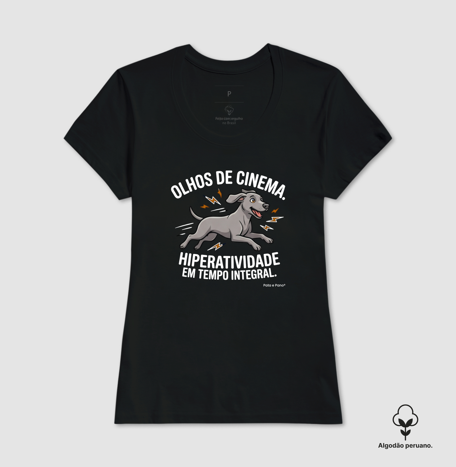 CAMISETA ALGODÃO PERUANO WEIMANARER OLHOS DE CINEMA - Imagem 9
