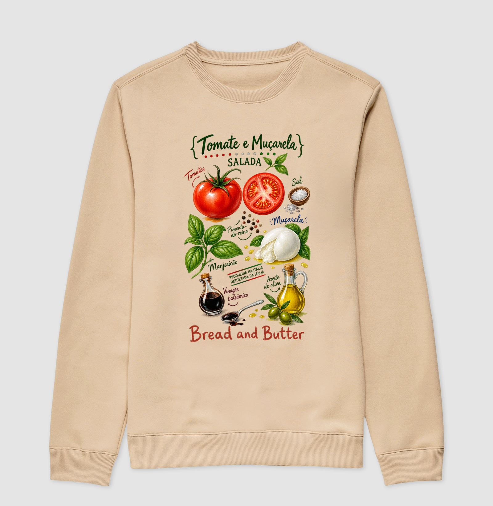 Moletom Suéter Tomate & Muçarela - Imagem 3