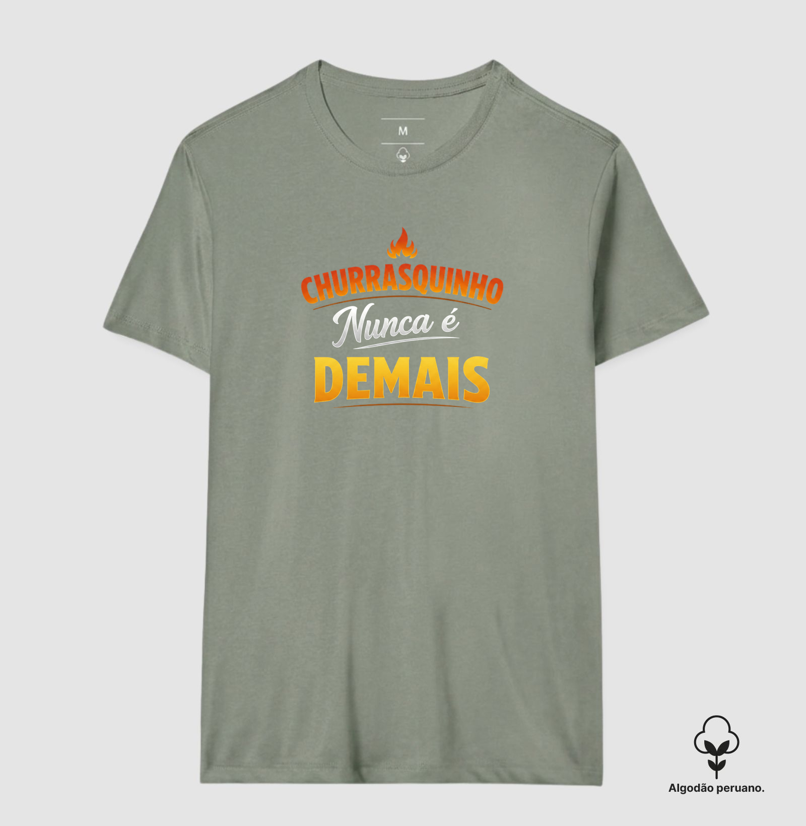 camiseta churrasquinho nunca é demais - Imagem 7