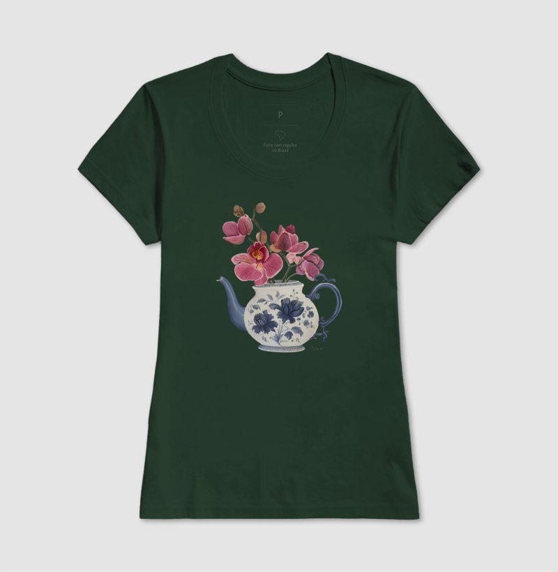 Camiseta Vaso Floral com Orquideas TAANA - Imagem 13
