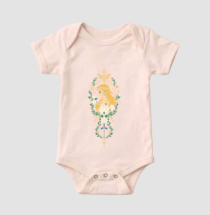 Zelda de Perfil – Moldura Floral - Imagem 4