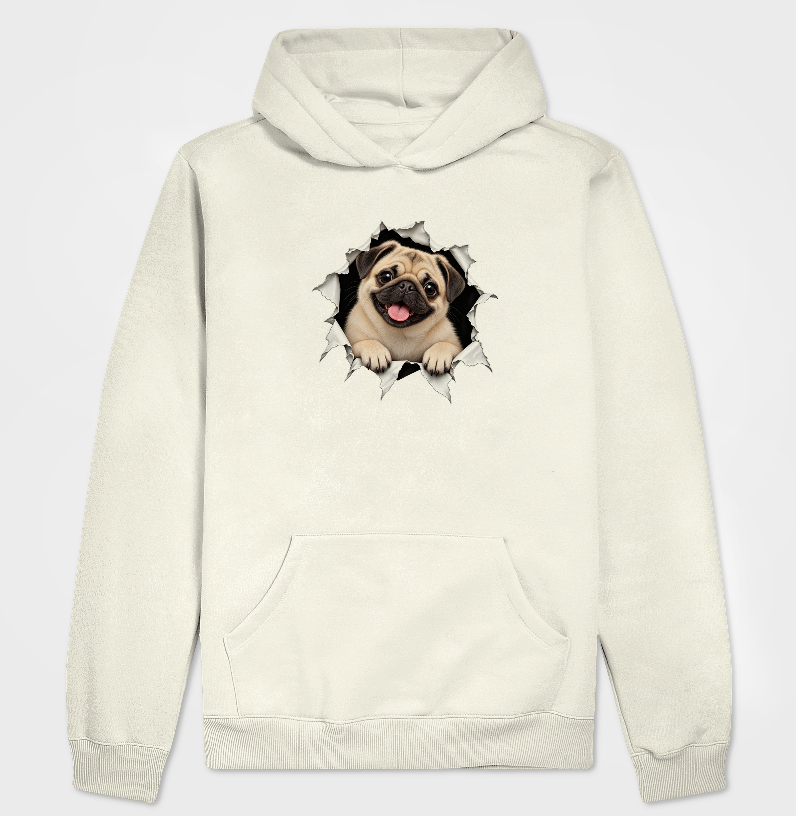 Pug Saindo da Camiseta - Imagem 3