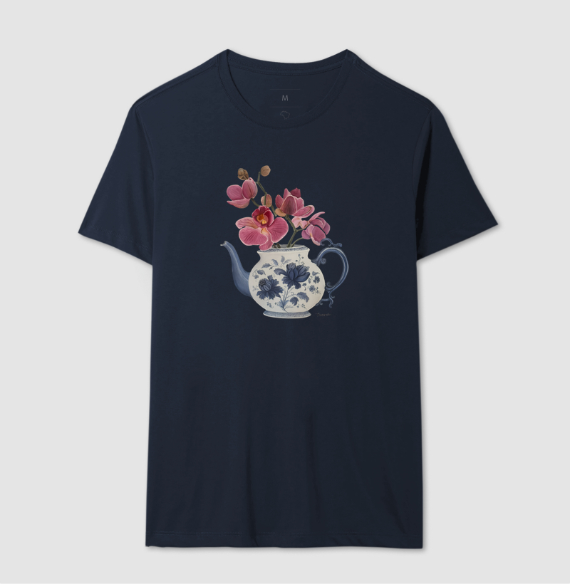 Camiseta Vaso Floral com Orquideas TAANA - Imagem 6