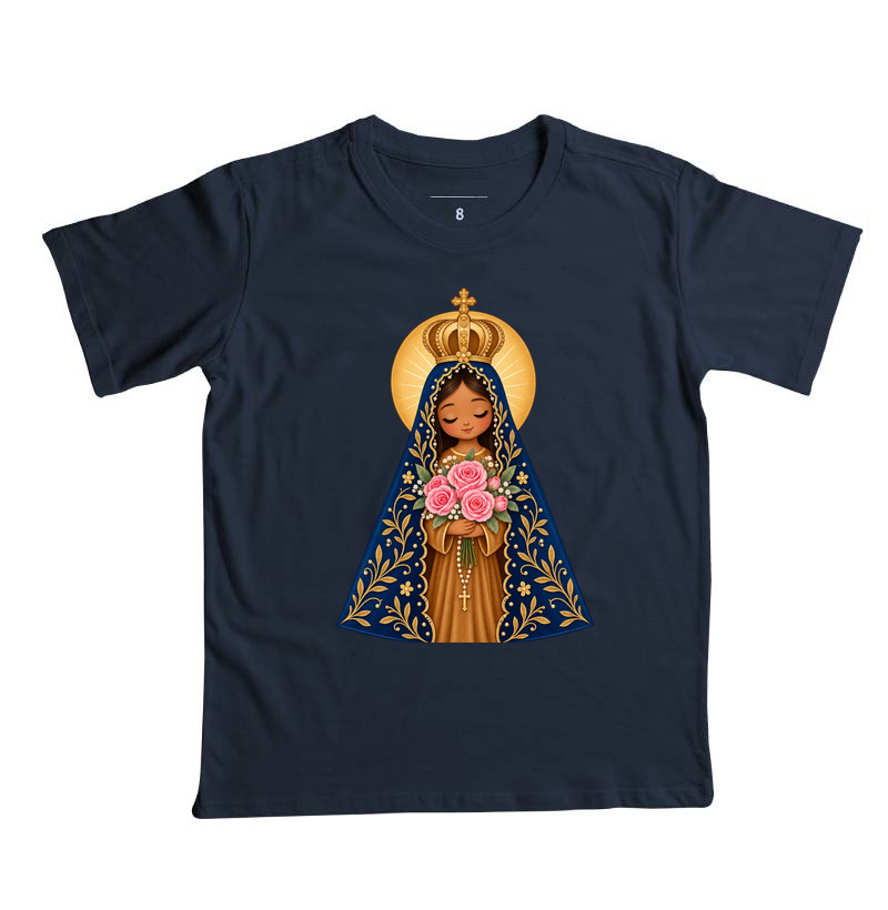 Nossa Senhora Aparecida com Flores - Baby - Imagem 7