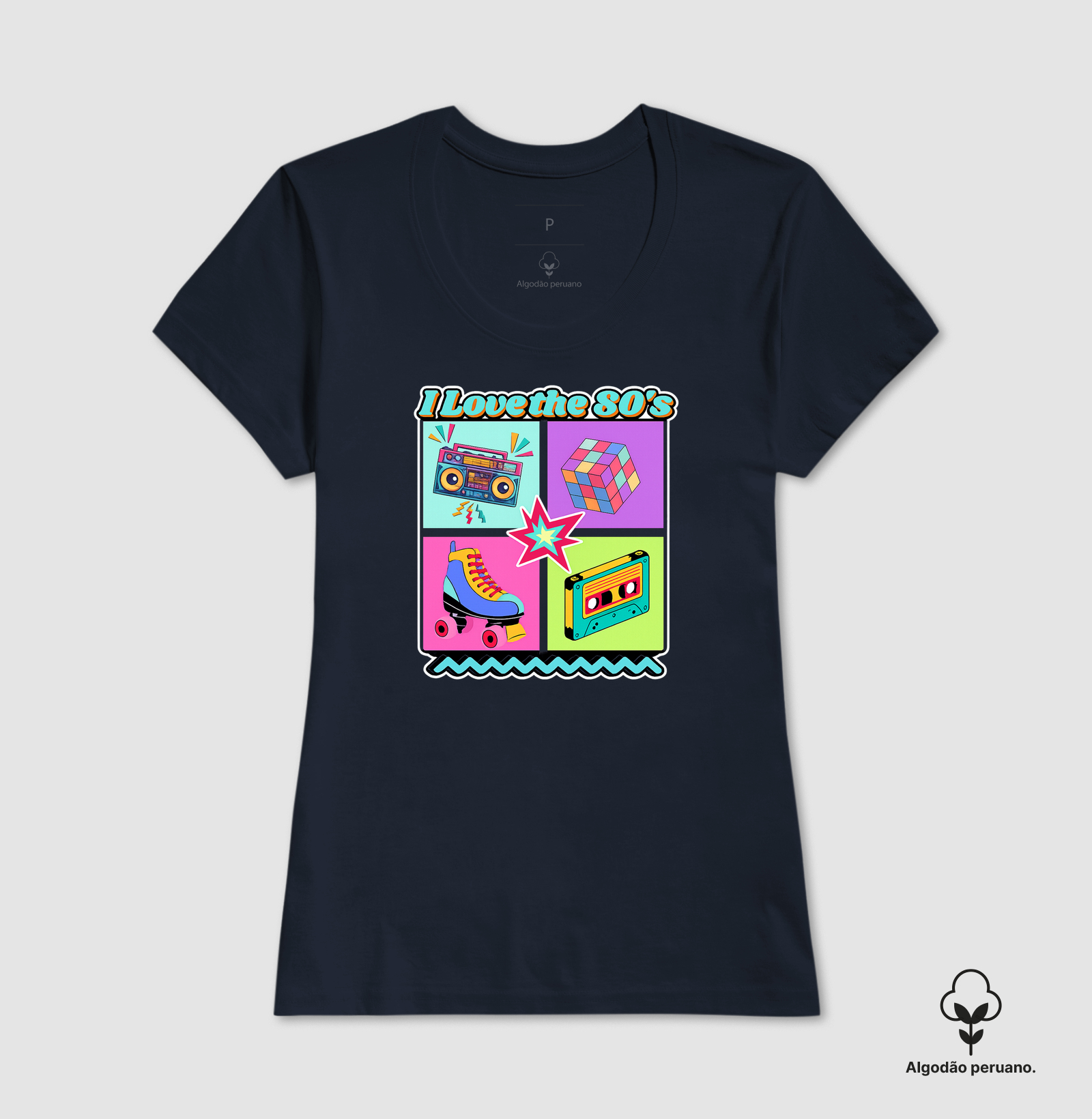 Camiseta retro Cubo Mágico - Imagem 7