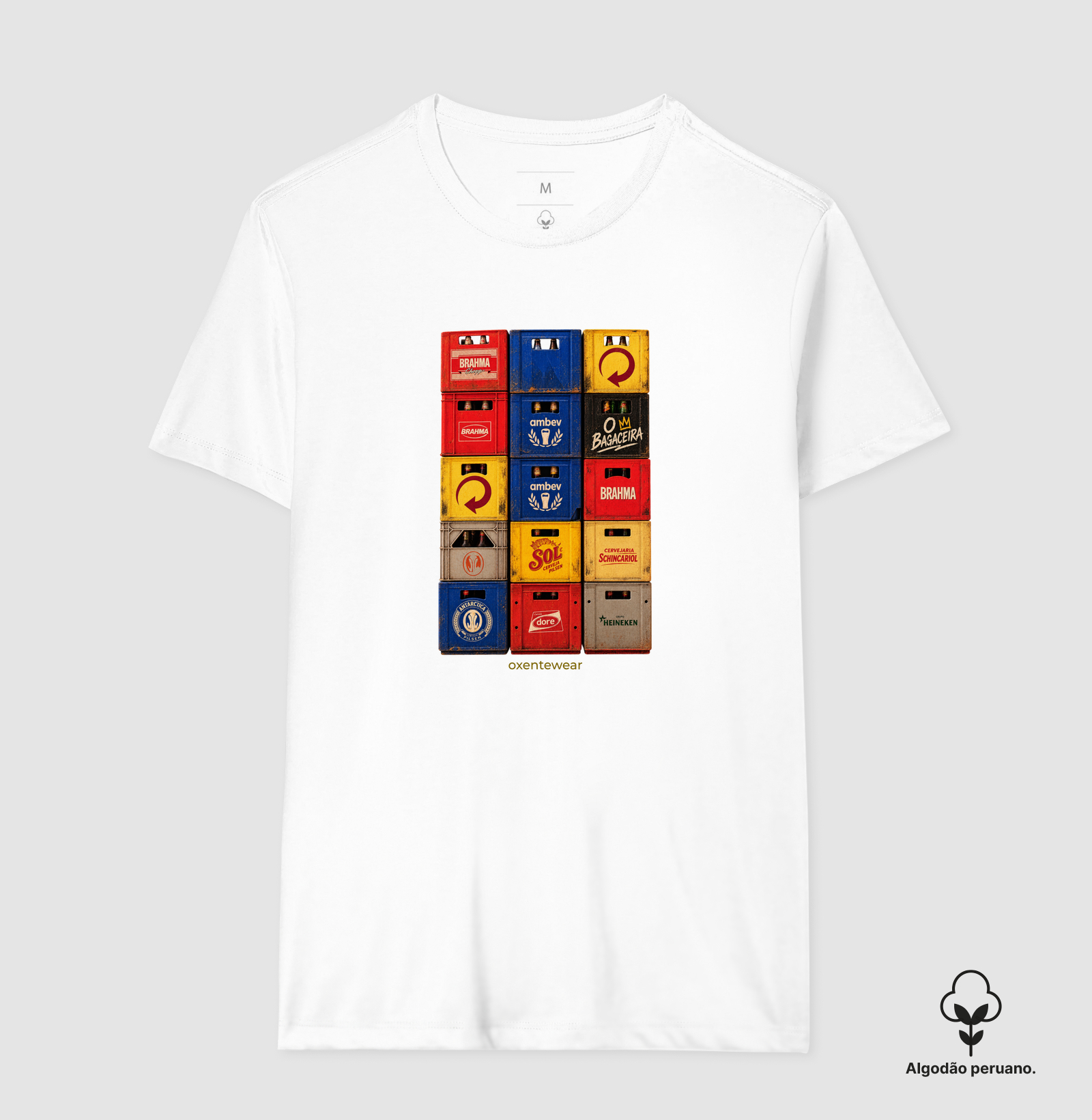 Camiseta Caixas de Cerveja ( O bagaceira )  OxenteWear - Imagem 3