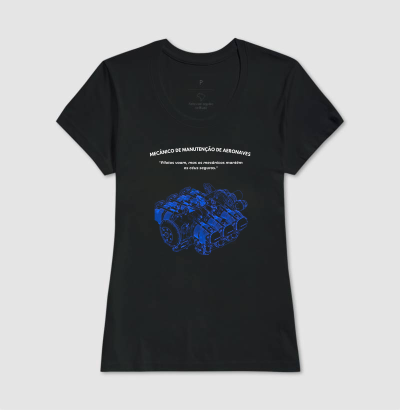 Camiseta Mecânico de Manutenção de Aeronaves - Imagem 3