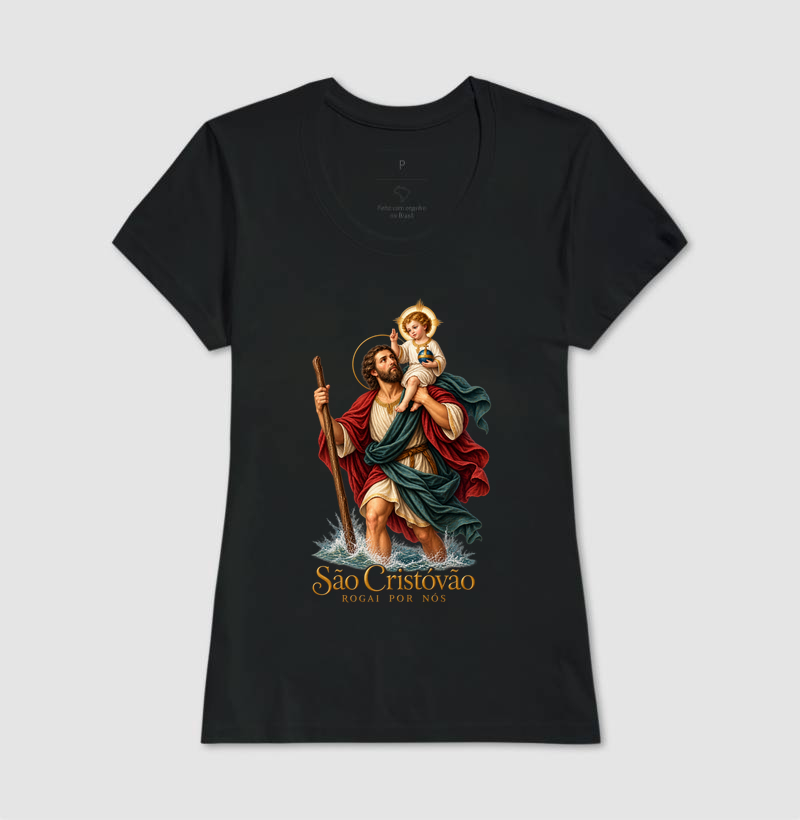 Camiseta São Cristóvão Rogai Por Nós - Imagem 3