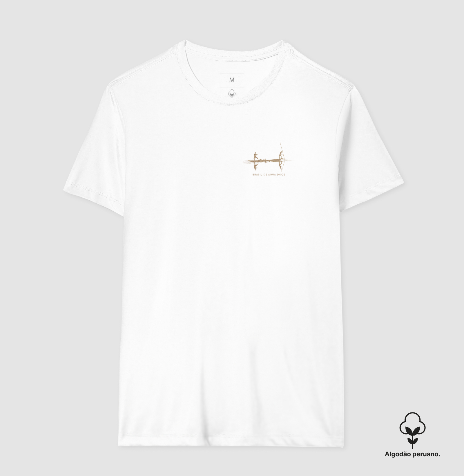 Camiseta Brasil de Água Doce Estampa Verde Natureza Unissex - Imagem 3