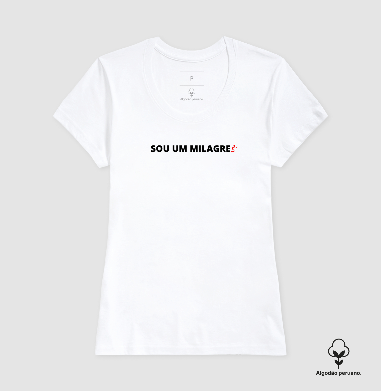 Camiseta Algodão Peruano Cristã Sou um Milagre - Imagem 6