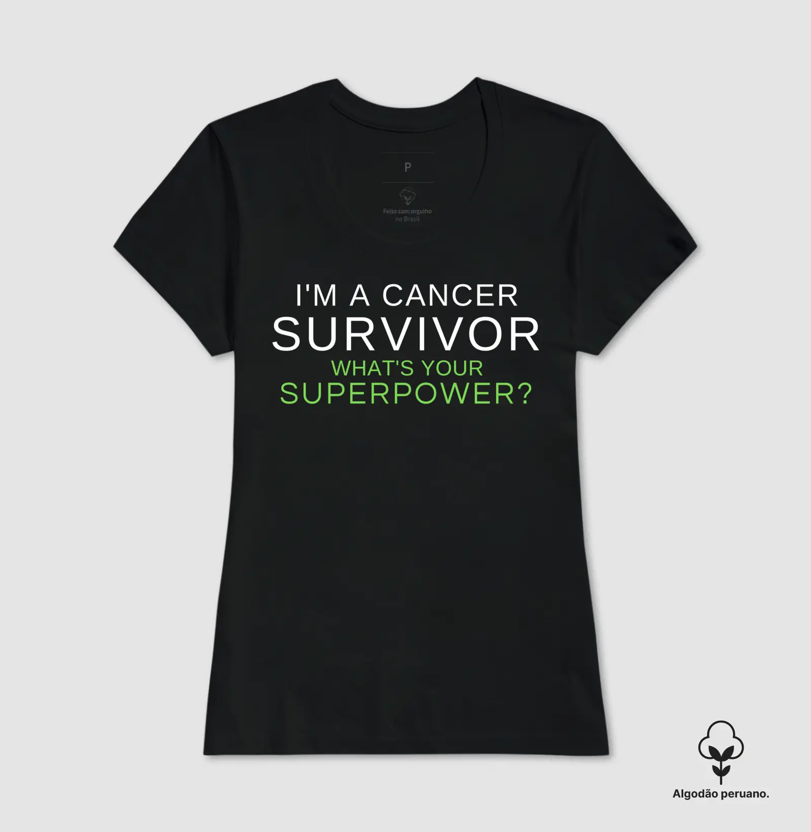 SURVIVOR - CANCER - VERDE  FINA - Imagem 2