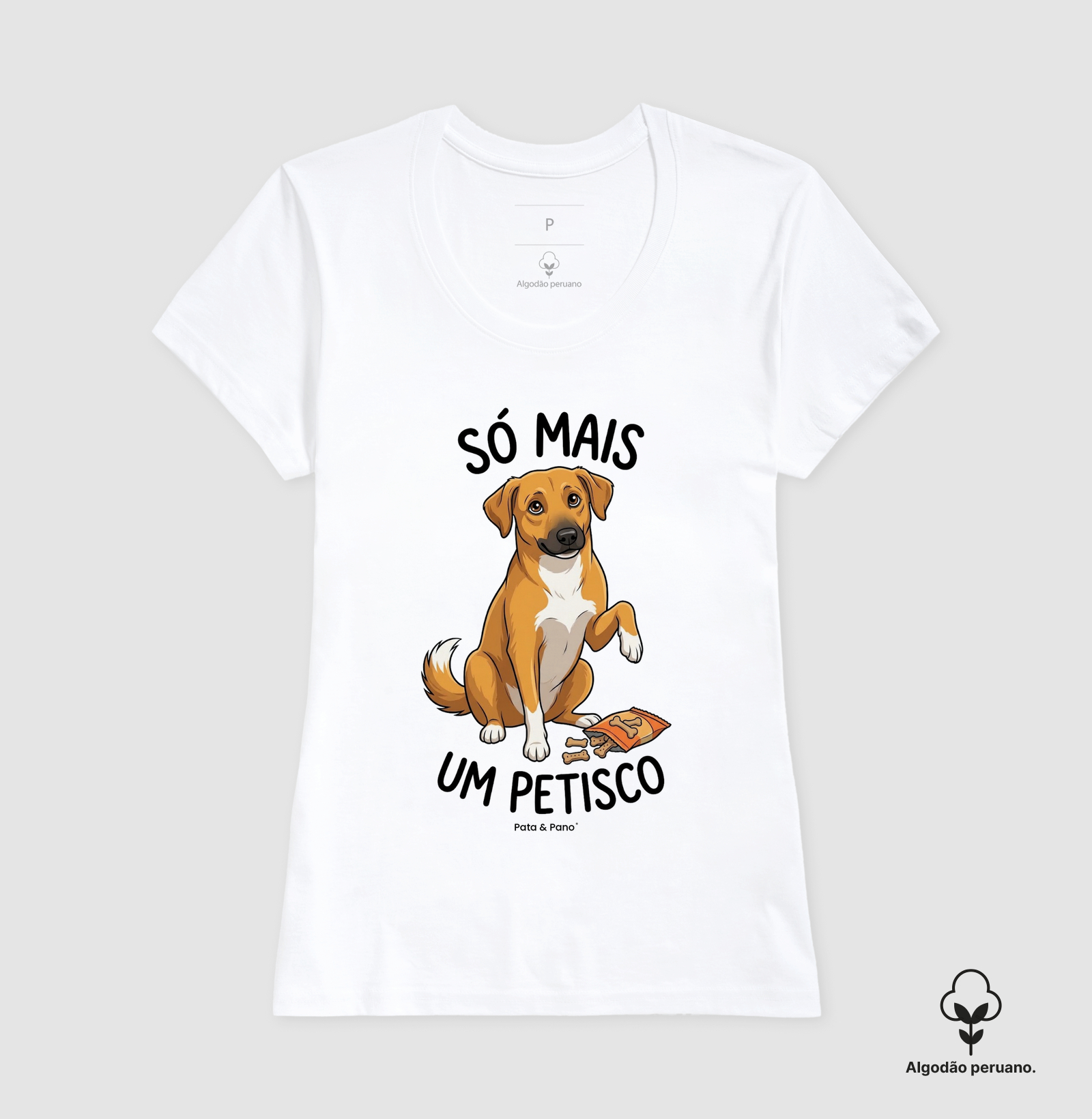 CAMISETA ALGODÃO PERUANO VIRA-LATA PETISCO - Imagem 7