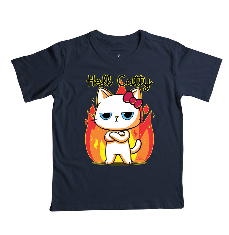 Camiseta Gato Sincero Hell Catty - Imagem 3