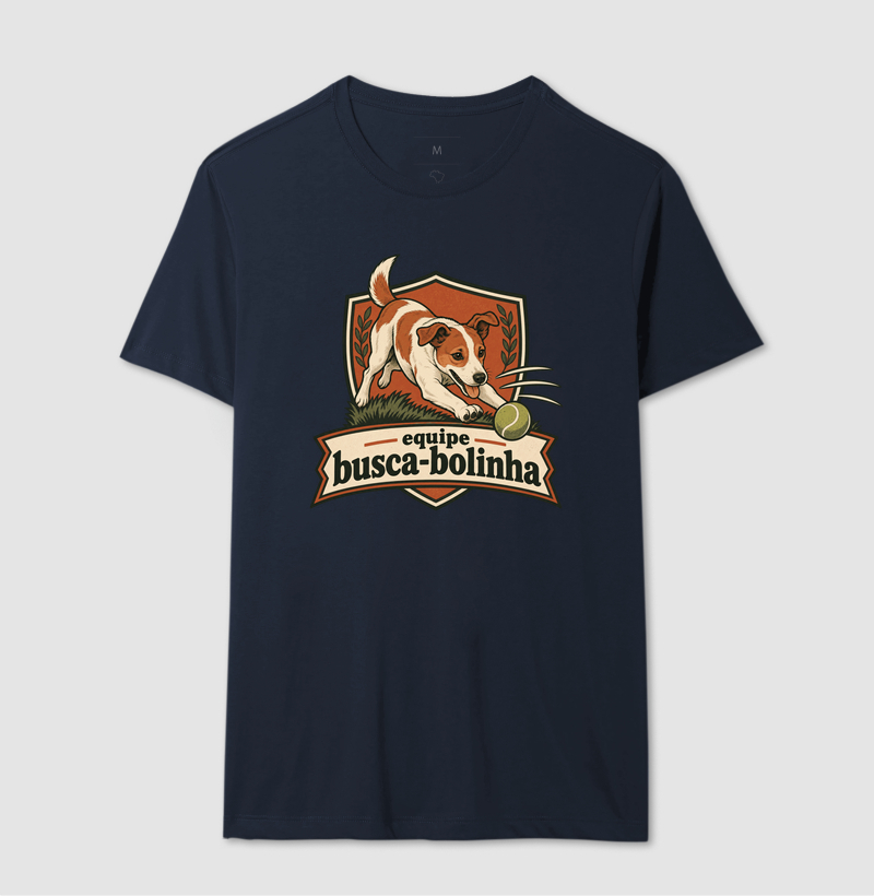 Camiseta Cachorro Bolinha "equipe busca-bolinha" | Pelo & Pano - Imagem 6