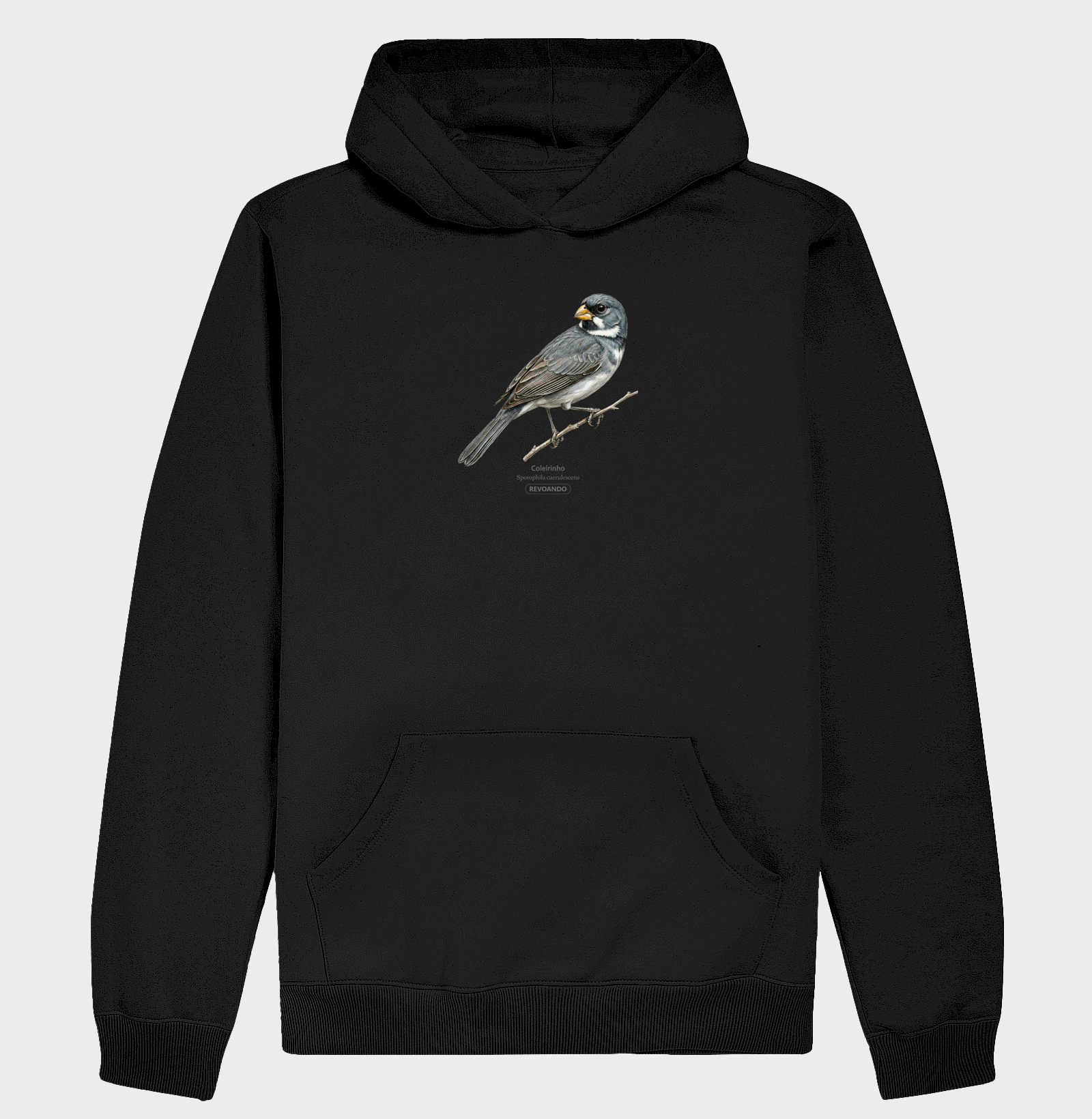 Traços Alados - Coleirinho II - Moletom Hoodie - Imagem 4