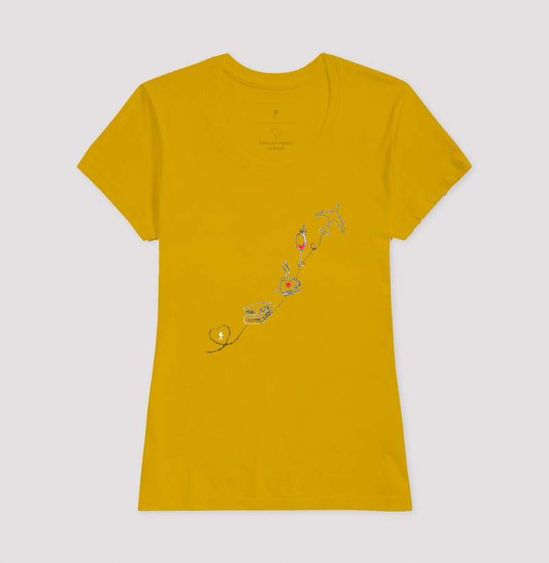 Camiseta Livro Cafe Vinho Aviao | Rota da Vida Viajante | Colecao Viciados em Viagem - Imagem 18