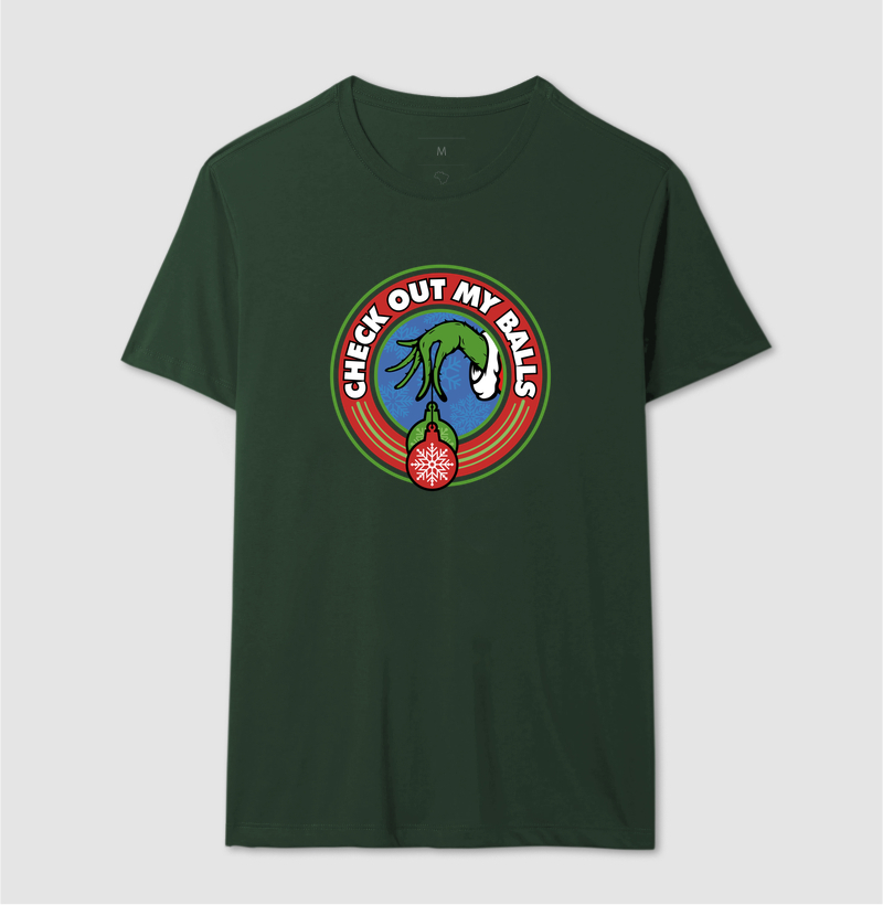 Camiseta Grinch Olha as Minhas Bolas - Imagem 12