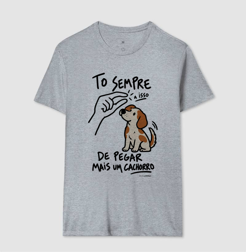 Camiseta Tô Sempre a Isso de Pegar Mais um Cachorro - Imagem 8