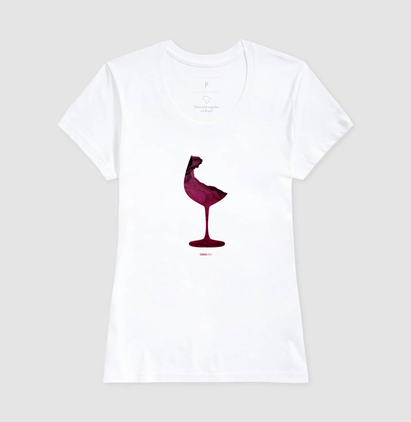 Camiseta Vinho Abstrata - Imagem 6