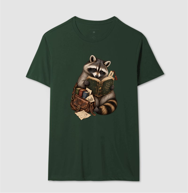 Camiseta Guaxinim Leitor - Imagem 10
