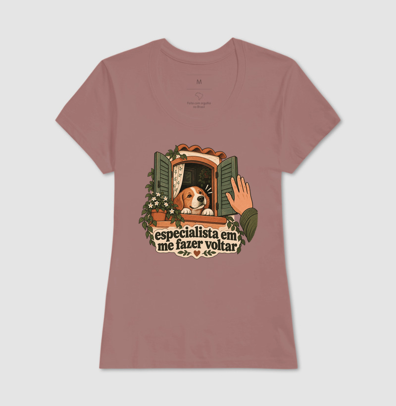 Camiseta Cachorro "especialista em me fazer voltar" | Pelo & Pano - Imagem 17