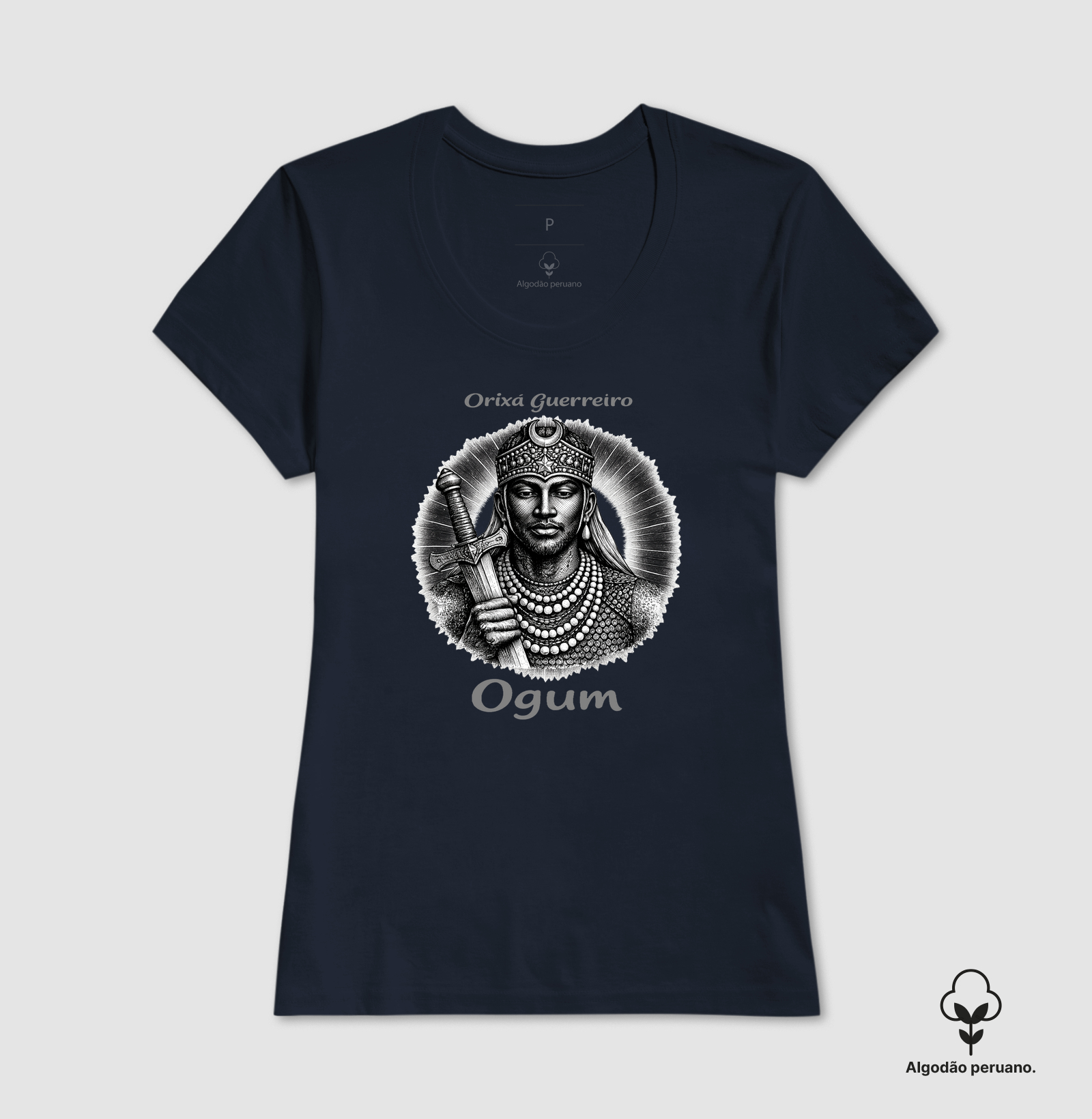 Ogum • Orixá Guerreiro (algodão peruano) - Imagem 6
