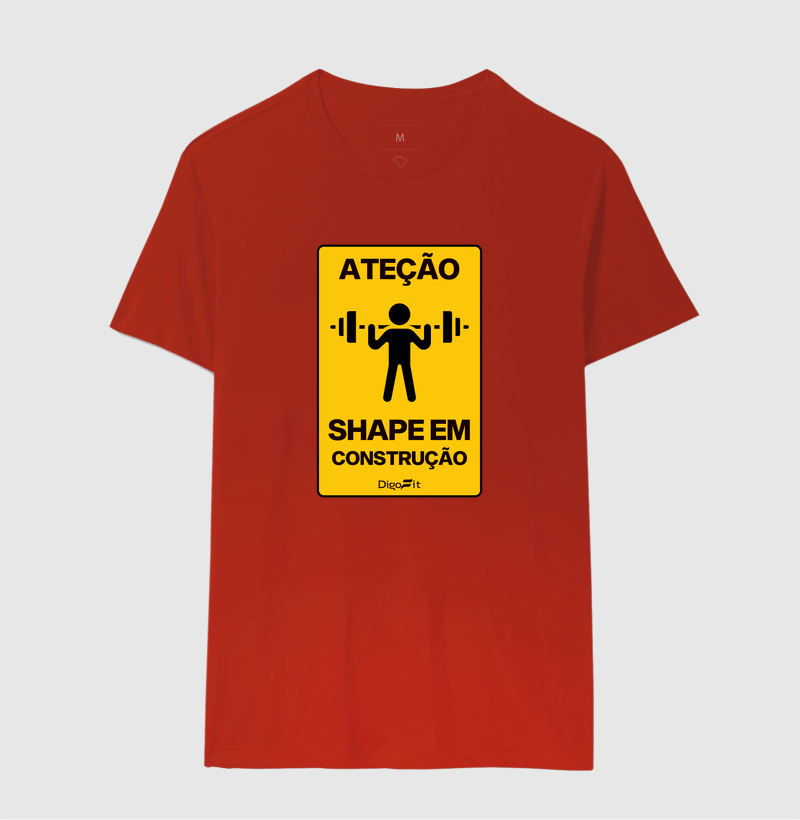 CAMISETA ACADEMIA SHAPE EM CONSTRUÇÃO - Imagem 8