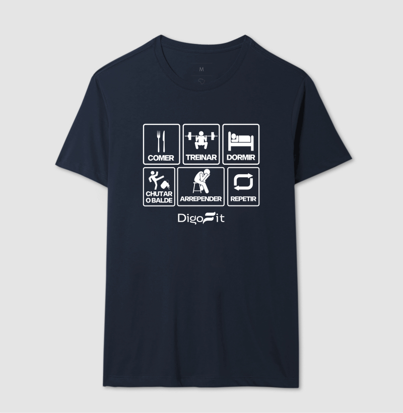 CAMISETA ACADEMIA CHUTANDO O BALDE - Imagem 6