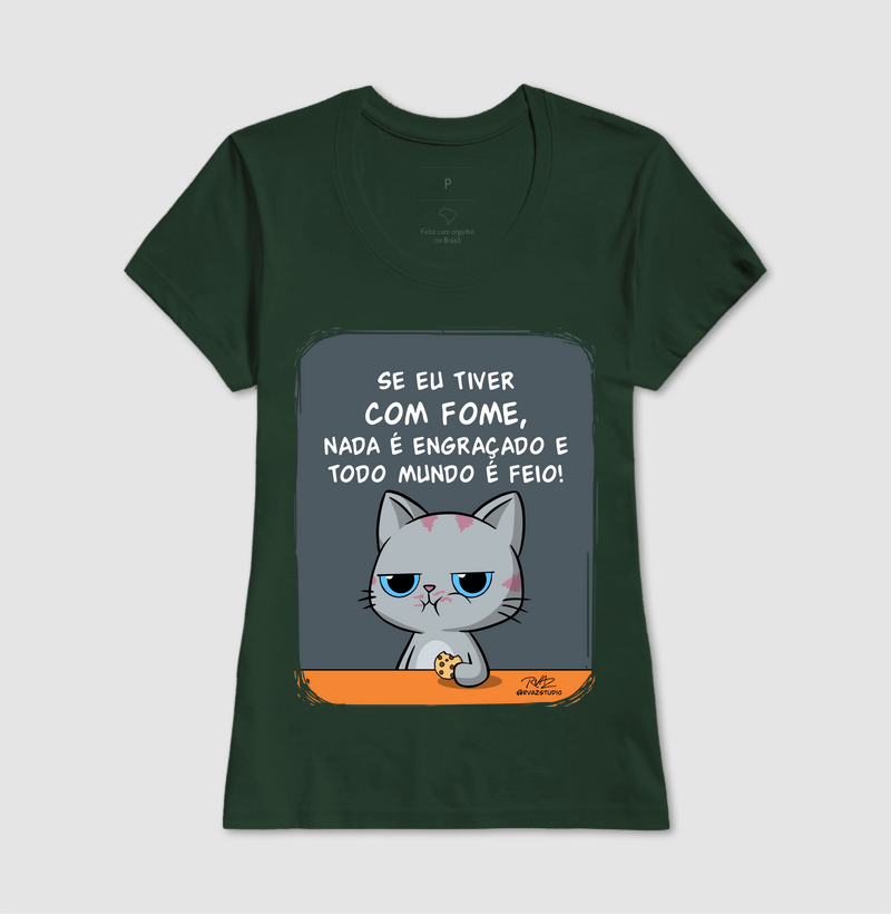 Camiseta Gato Sincero Fome - Imagem 13
