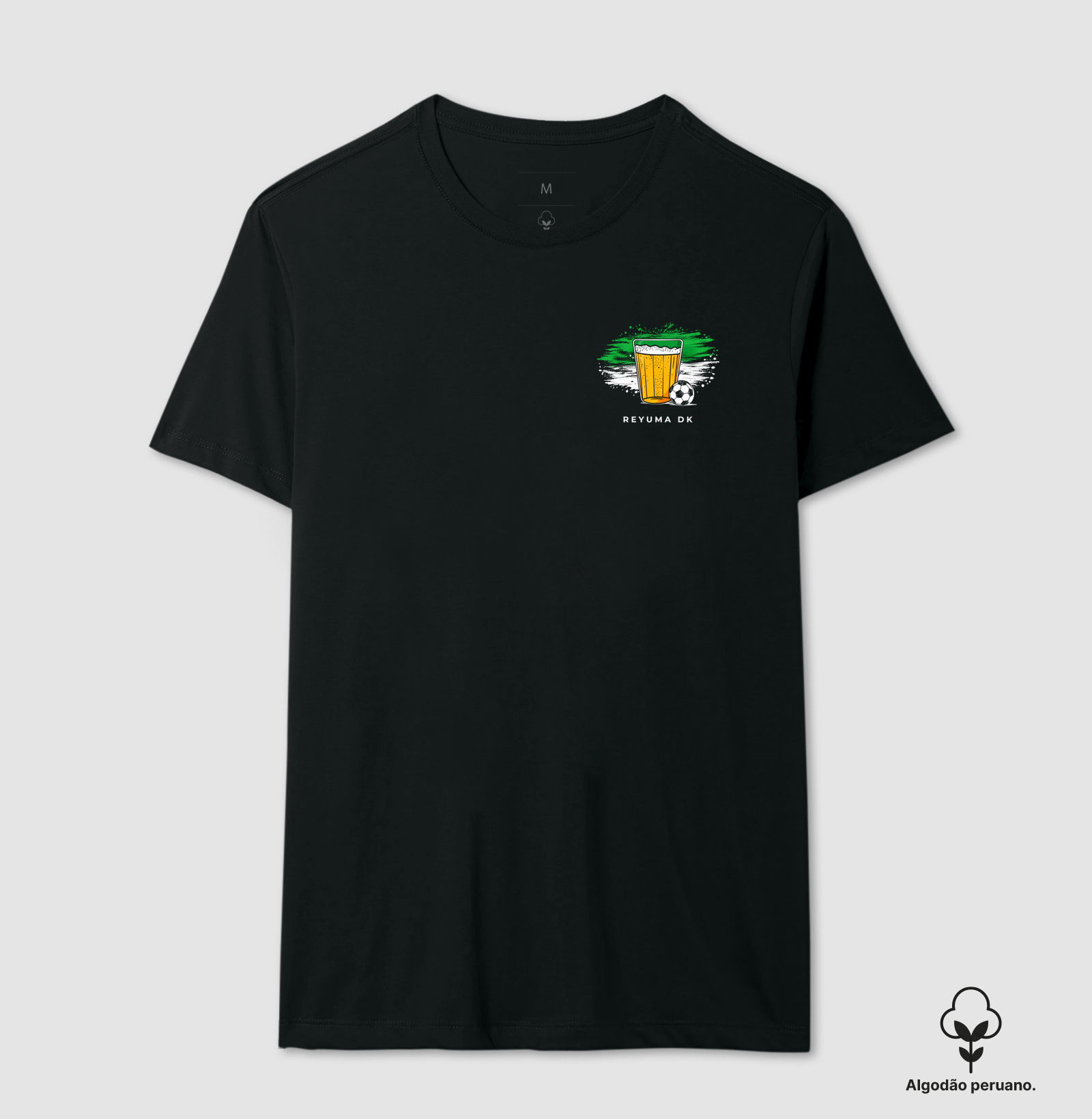 "Breja, Futebol e Torcedor" - Futebol - Camiseta Algodão Peruano Masculina, Feminina e Babylook - Imagem 8