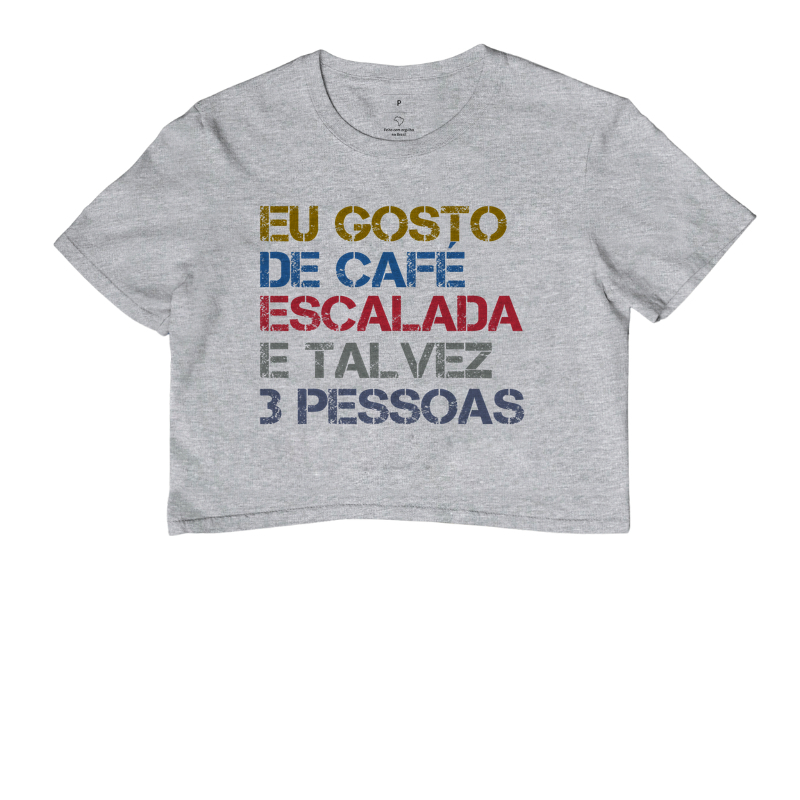 Camiseta Cropped Falésia & Magnésio | Café, Escalada & Pouca Gente - Imagem 7