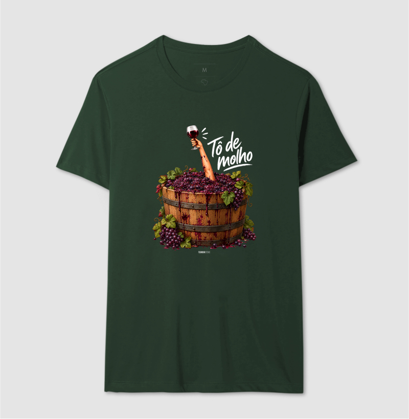 Camiseta Vinho - “Tô de Molho” – Humor & Wine Mood - Imagem 10