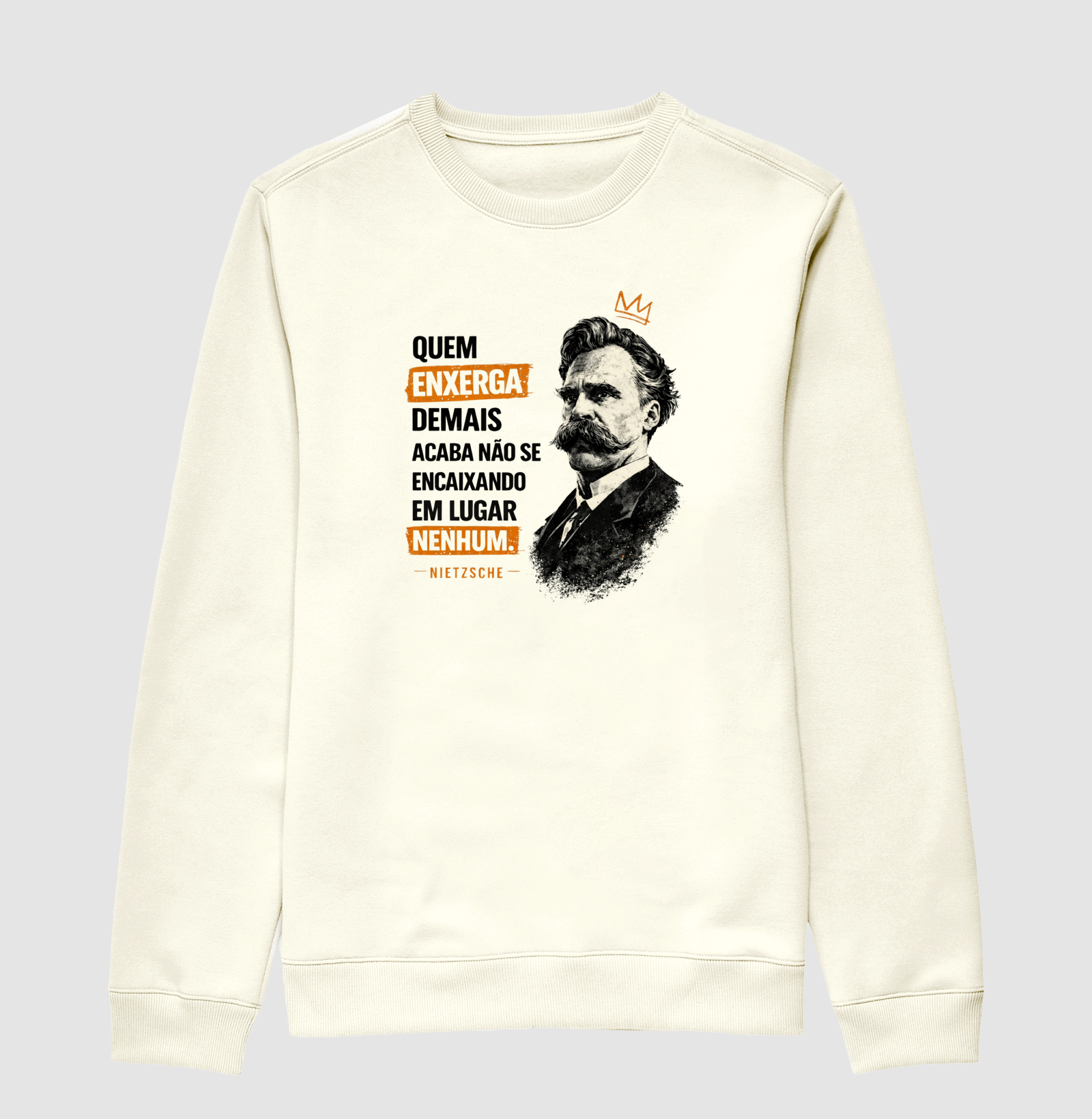 Filosofia Frase de Nietzsche "Quem enxerga demais" - Imagem 2