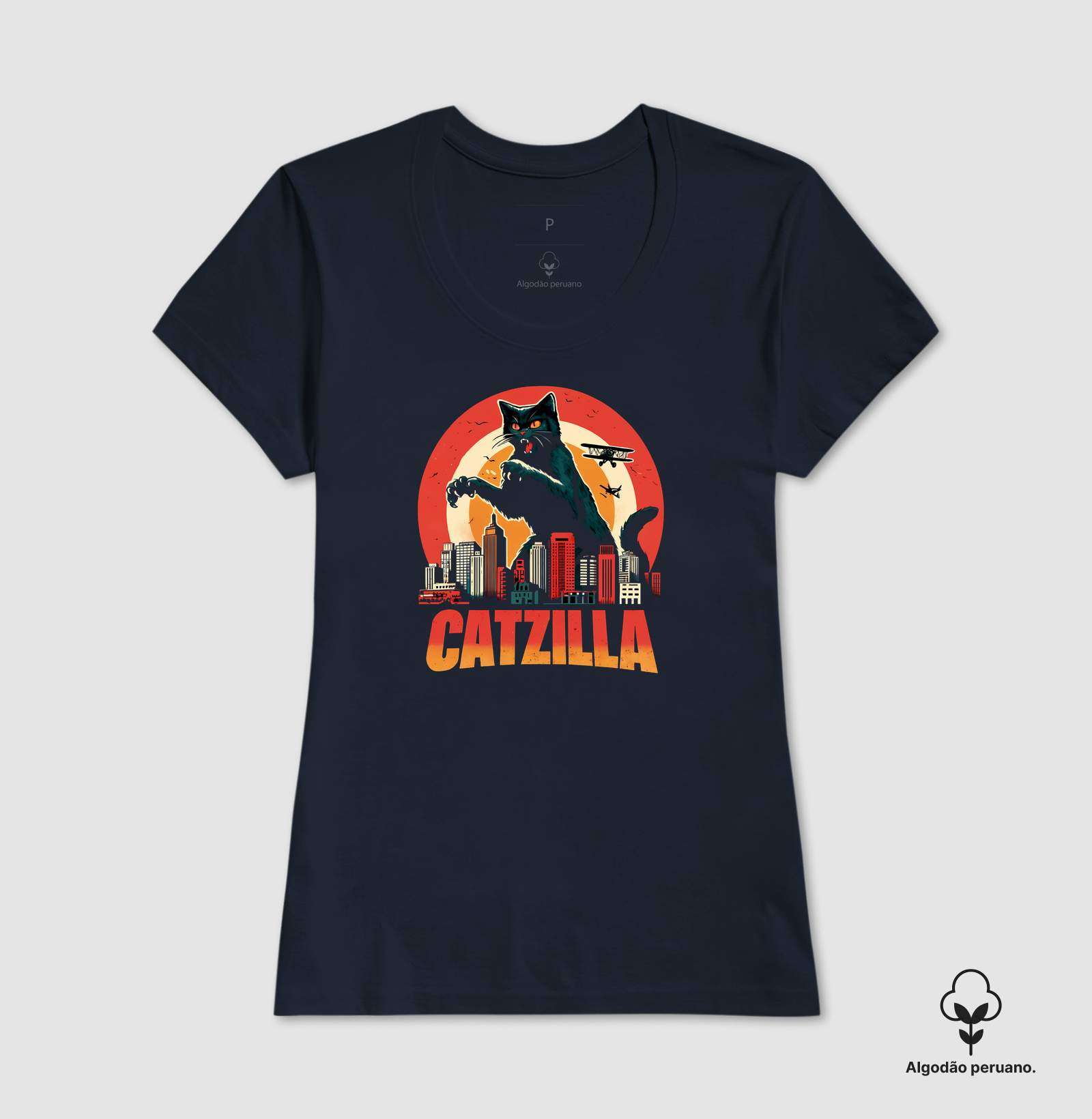 Camiseta Algodão Peruano Catzilla - Imagem 5