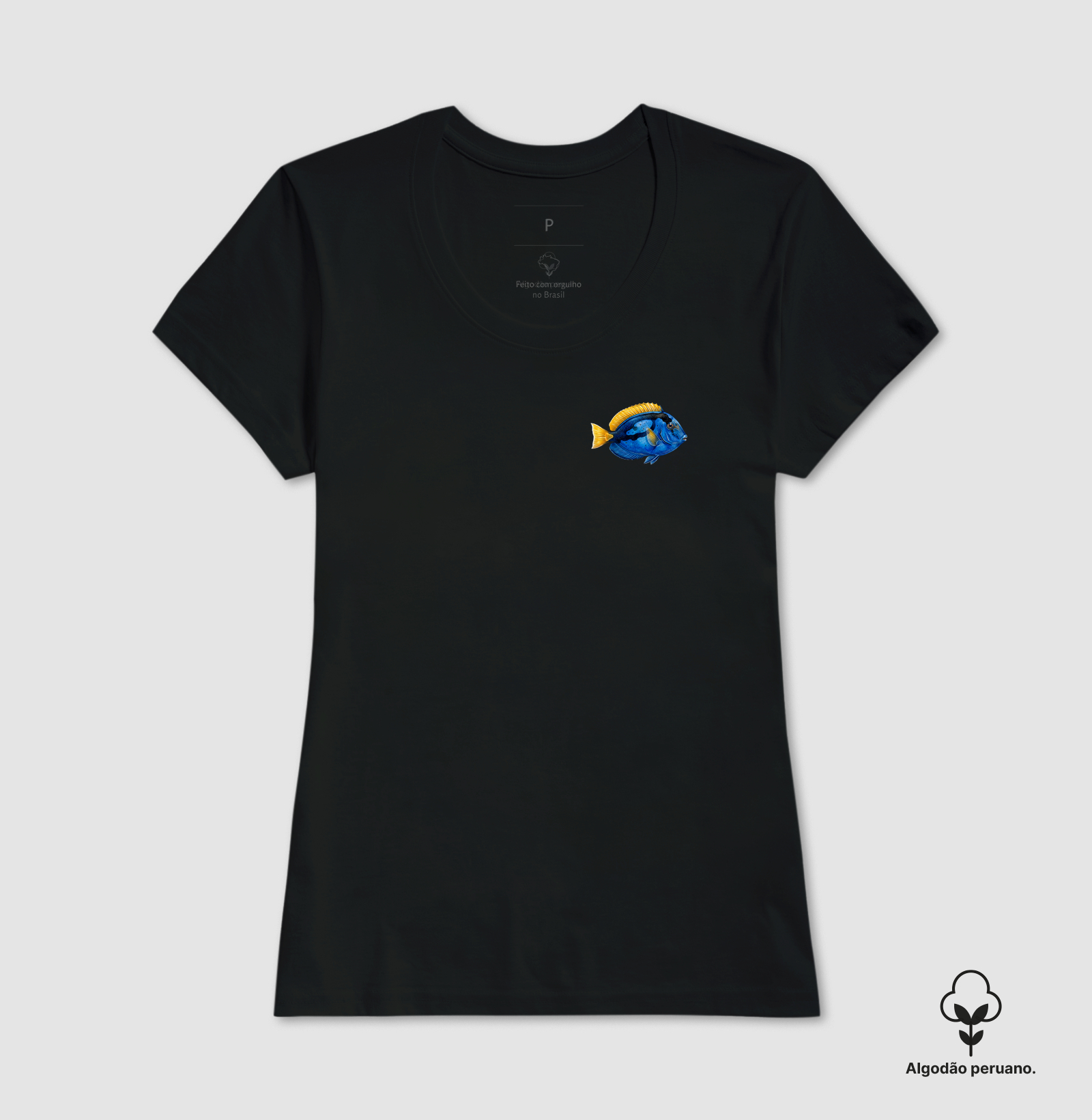 Peixes - Mini - Blue Tang - Algodão Peruano - Imagem 5