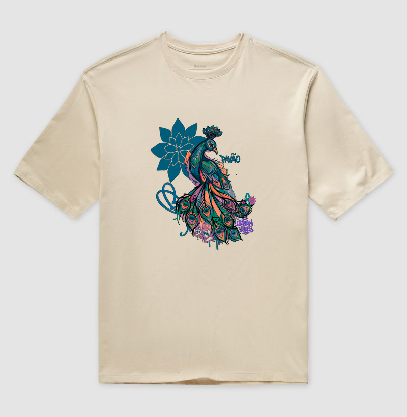 Camiseta Oversized Pavão | Origem Eterna — Aion Abstract - Imagem 5