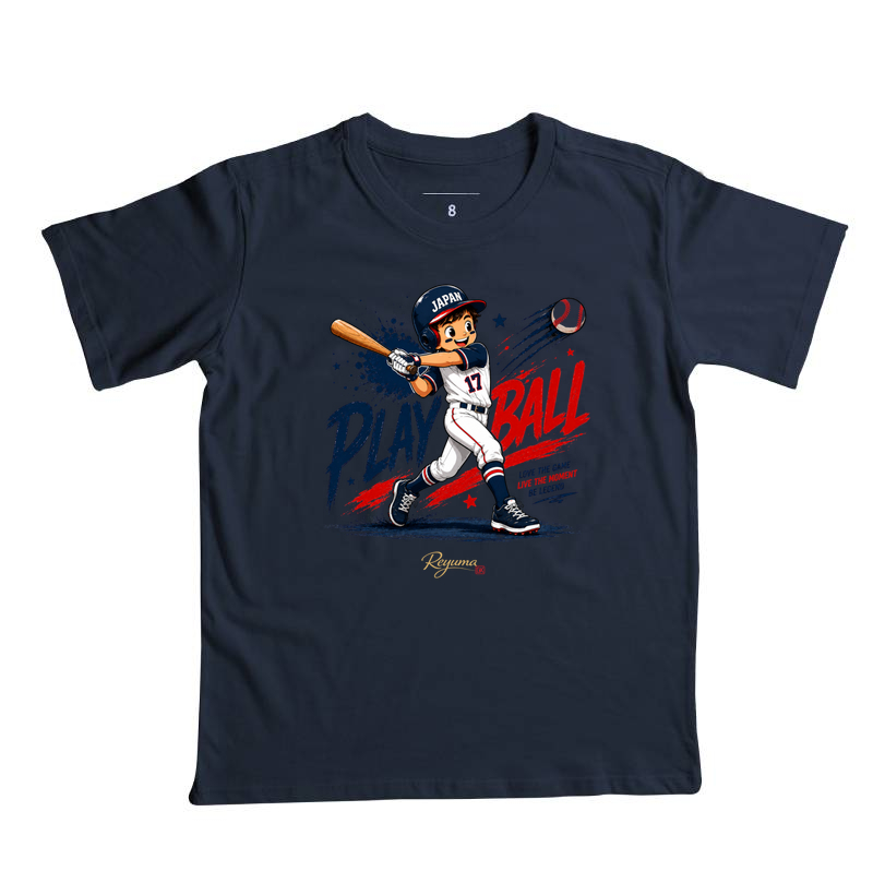 Camiseta Infantil, Menino, Menina, Juvenil Baseball - Play ball Baseball Japan -   Algodão 100%  - Imagem 5