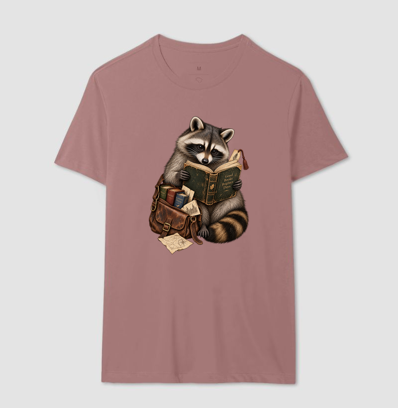 Camiseta Guaxinim Leitor - Imagem 14