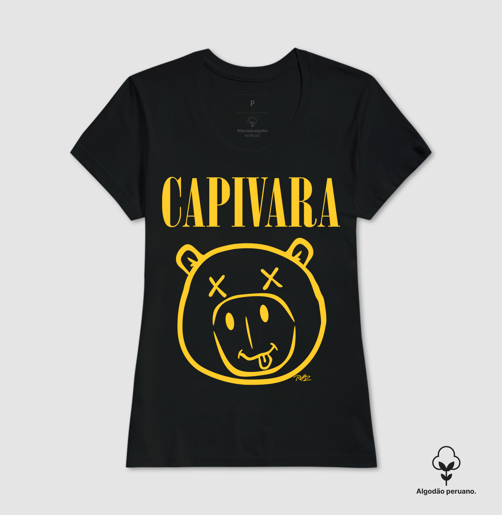 Camiseta Capivara Grunge - Imagem 5
