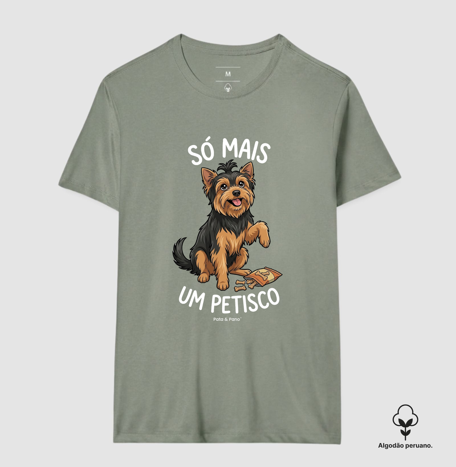 CAMISETA ALGODÃO PERUANO YORKSHIRE PETISCO - Imagem 5