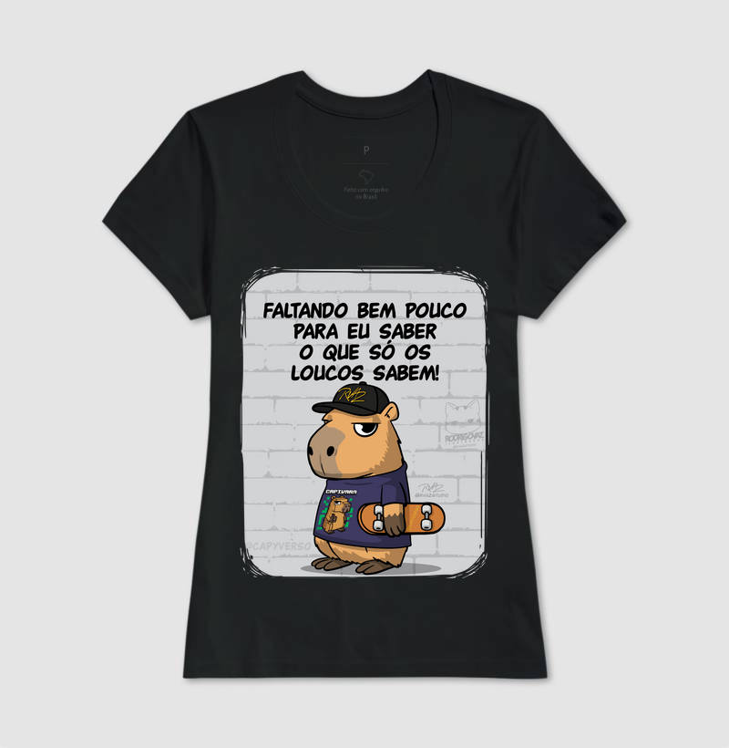 Camiseta Capivara só os loucos - Imagem 3