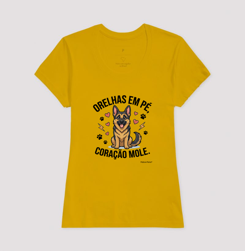 CAMISETA PASTOR ALEMÃO CORAÇÃO MOLE - Imagem 7