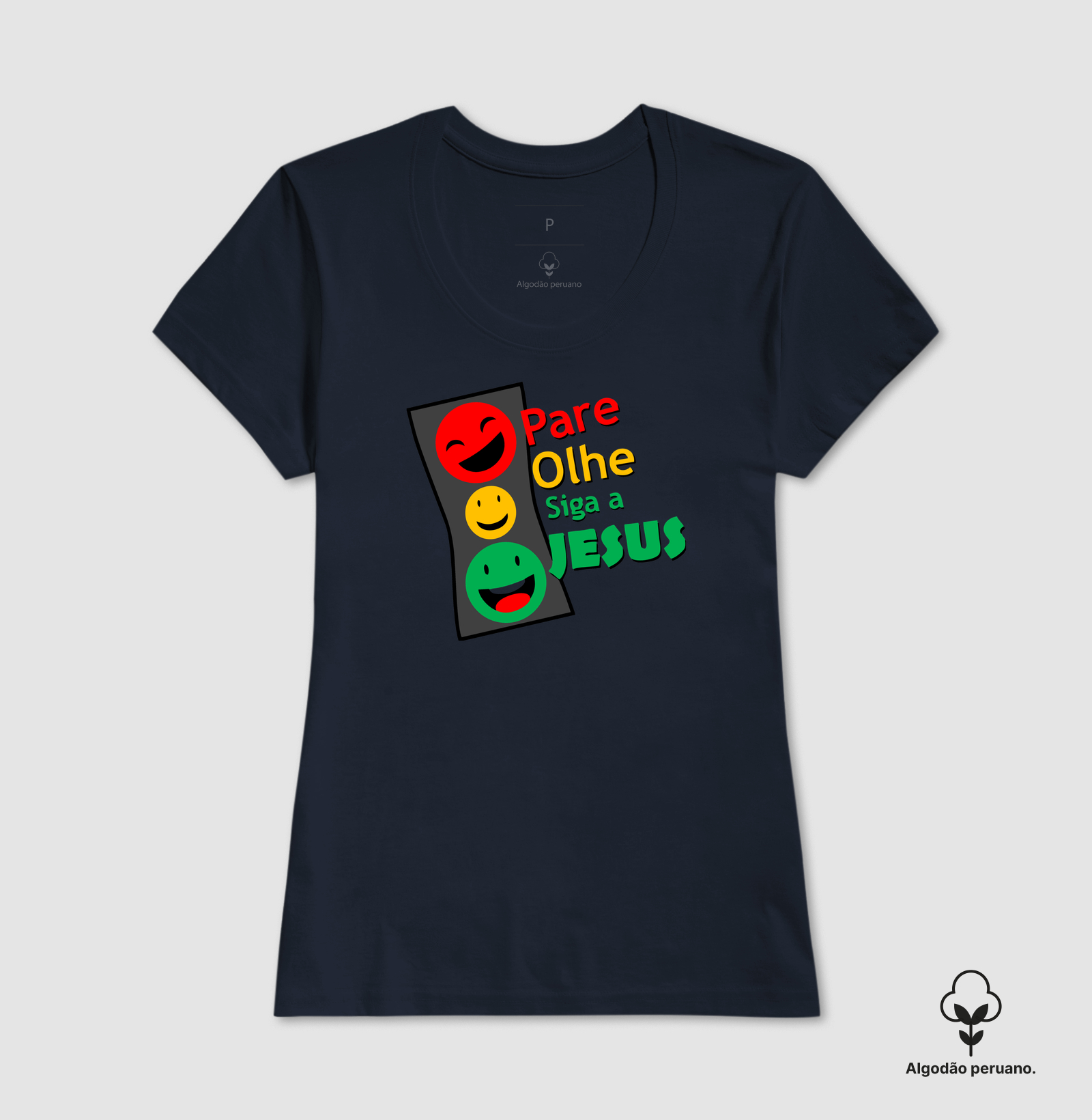 Camiseta Pare, Olhe, siga a Deus - Imagem 7