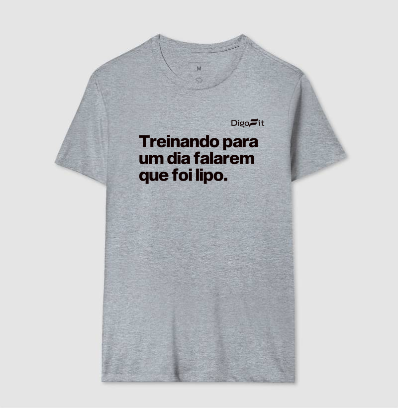 CAMISETA ACADEMIA TREINANDO PARA DIZEREM QUE FOI LIPO - Imagem 8
