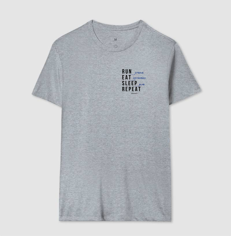 Camiseta Run (Strava). Eat. Sleep. Repeat. - Imagem 8