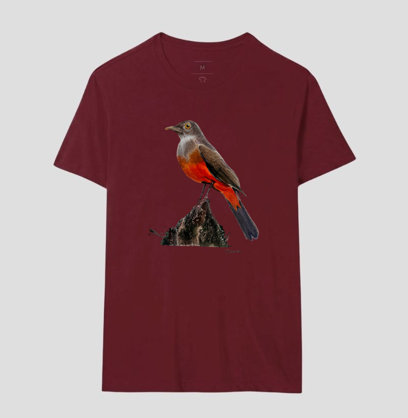Camiseta Sabiá-Laranjeira – Aves do Brasil - Imagem 18