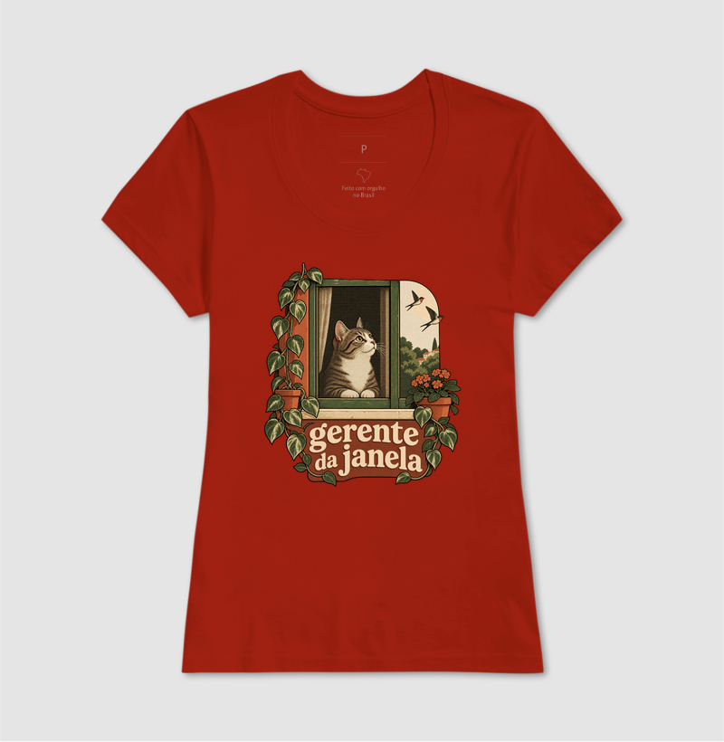 Camiseta Gato Janela "gerente da janela" | Pelo & Pano - Imagem 11